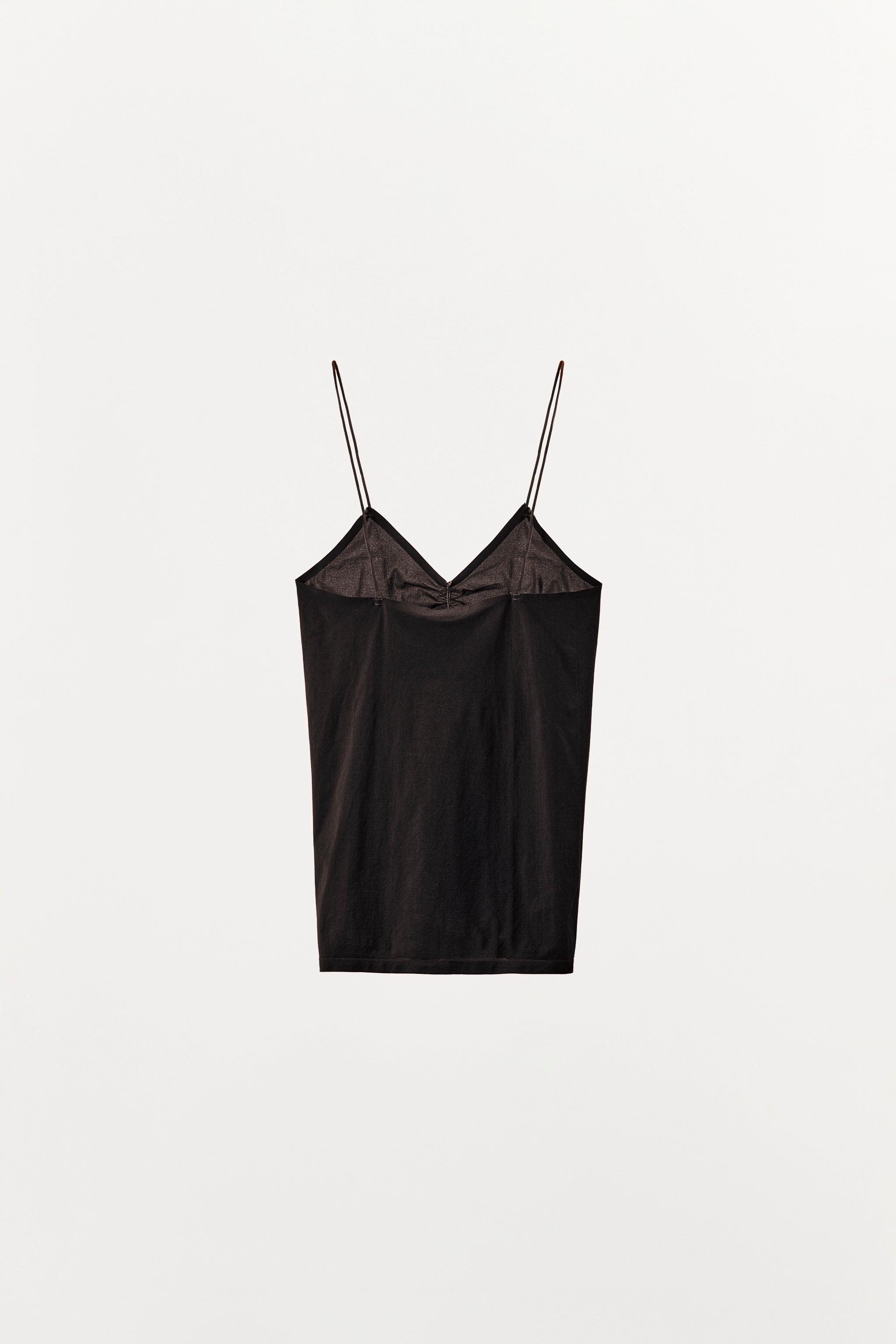 TOP BAS DÉCOLLETÉ FRONCÉ